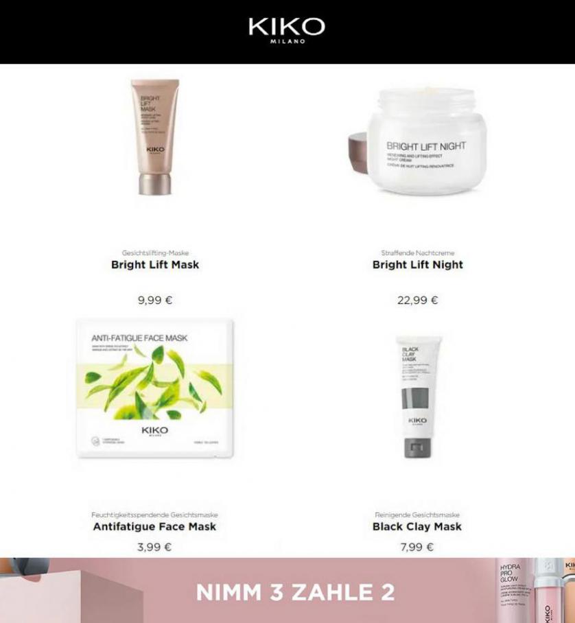 Nimm 3 Zahle 2 auf Face & Skincare Produkte. Kiko (2021-10-14-2021-10-14)