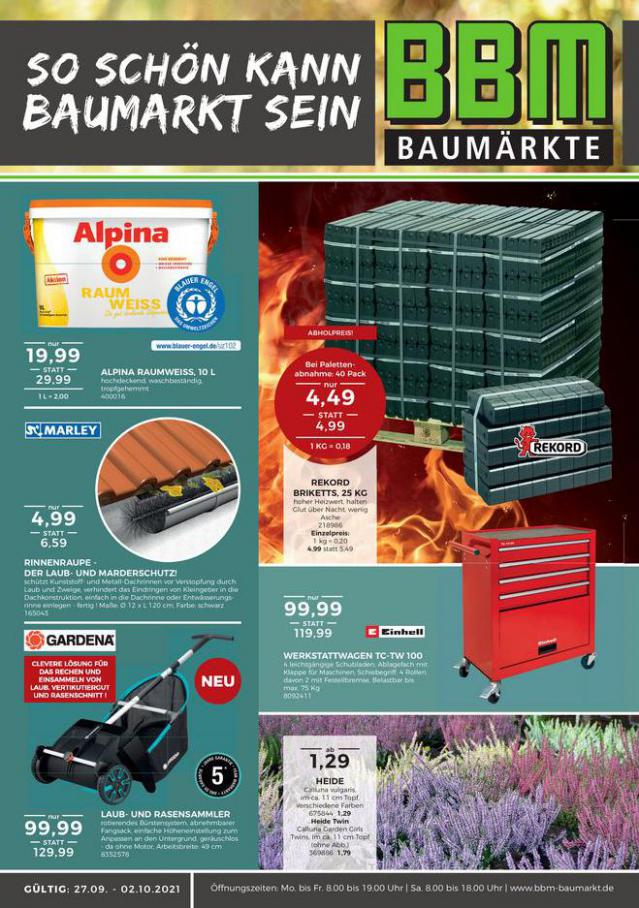 Angebote Prospekt. BBM Baumarkt (2021-10-02-2021-10-02)