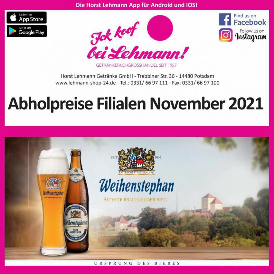 Abholpreise filialen November 2021. Getränke Lehmann (2021-11-30-2021-11-30)