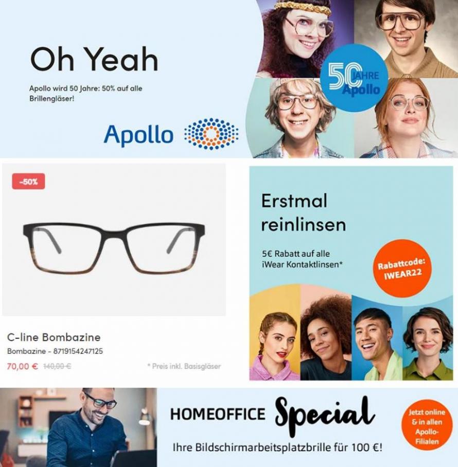50% auf Alle Brillengläser!. Apollo Optik (2022-03-30-2022-03-30)