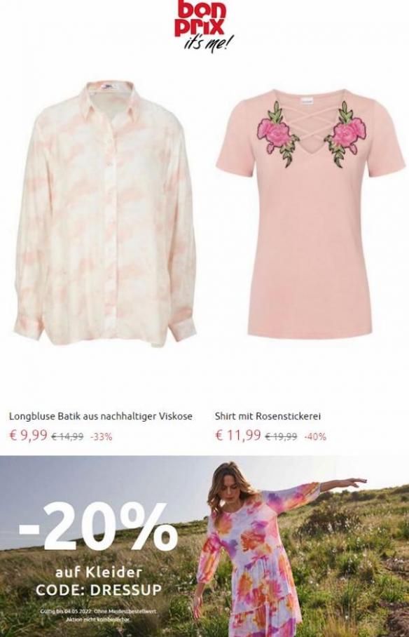 Neue Angebote auf Frauenkleidung!. bonprix (2022-05-04-2022-05-04)