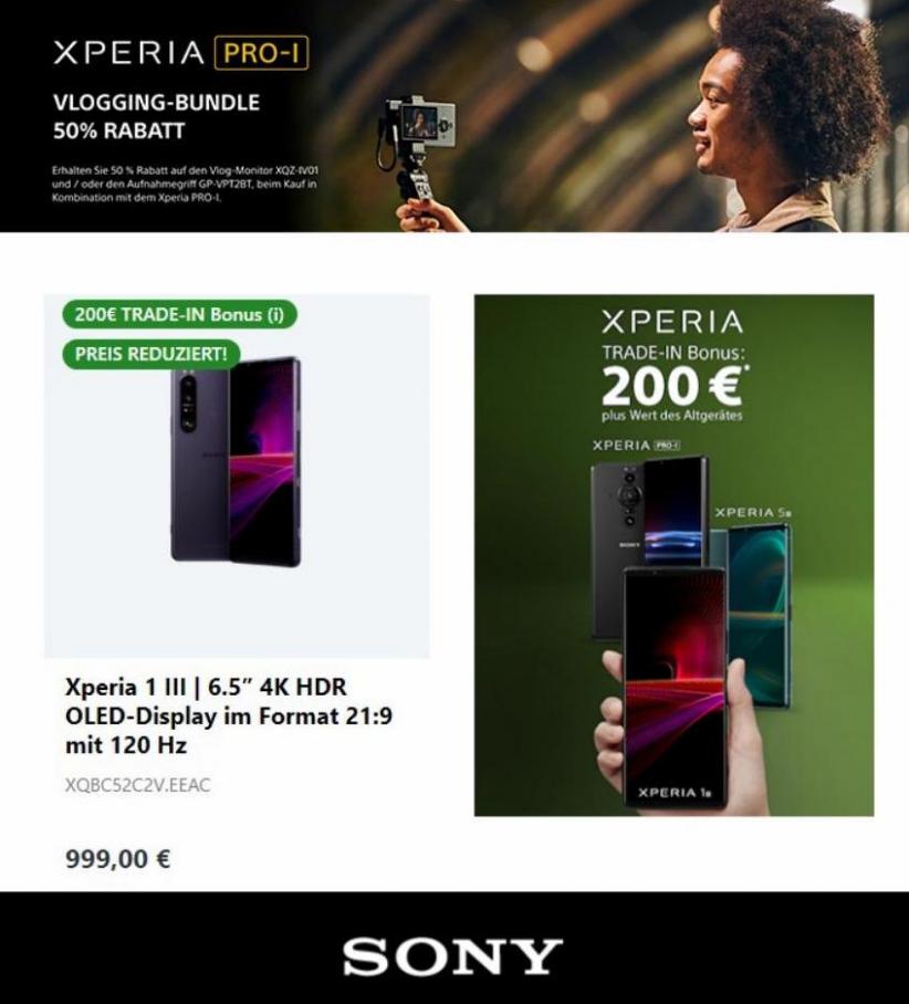 Aktuelle Angebote in Sony. Sony (2022-04-19-2022-04-19)