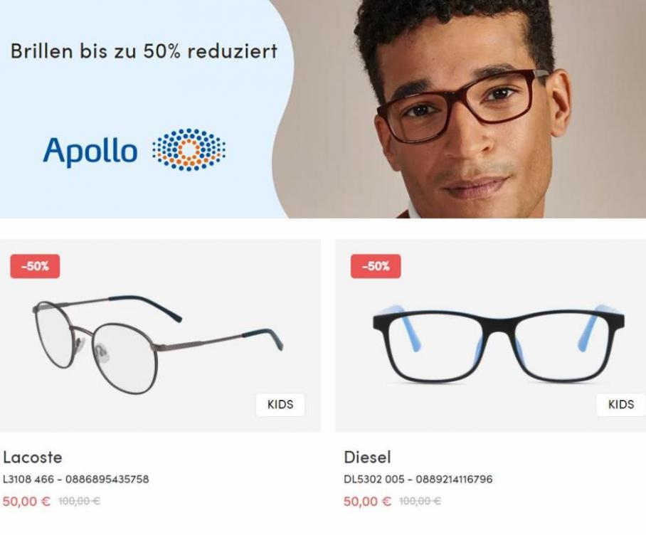 Brillen bis zu 50% reduziert. Apollo Optik (2022-04-15-2022-04-15)
