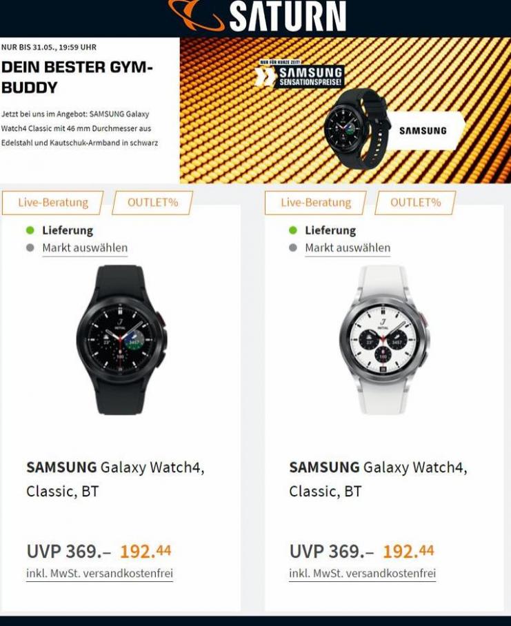 Samsung Galaxy Watch4 Angebote. Saturn (2022-05-31-2022-05-31)