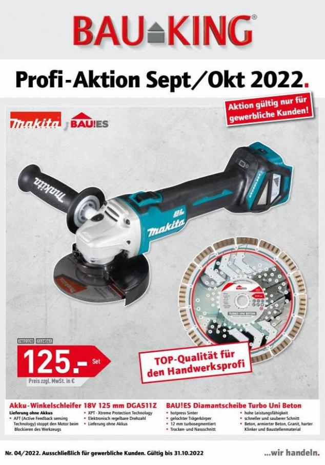 Profi-Aktion September/Oktober. Bauking (2022-10-31-2022-10-31)