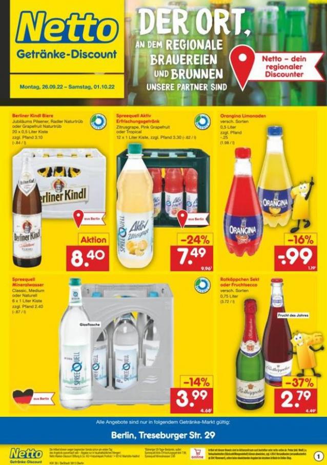Getränkemarkt in deiner Nähe. Netto Marken-Discount (2022-10-01-2022-10-01)