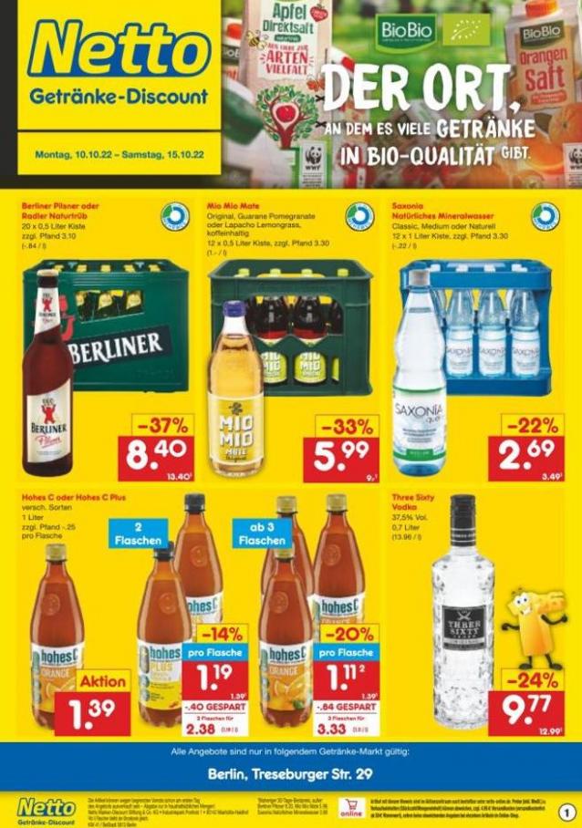 Getränkemarkt in deiner Nähe. Netto Marken-Discount (2022-10-08-2022-10-08)
