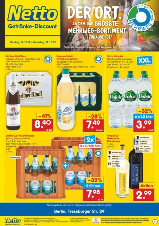 Getränkemarkt in deiner Nähe. Netto Marken-Discount (2022-10-22-2022-10-22)