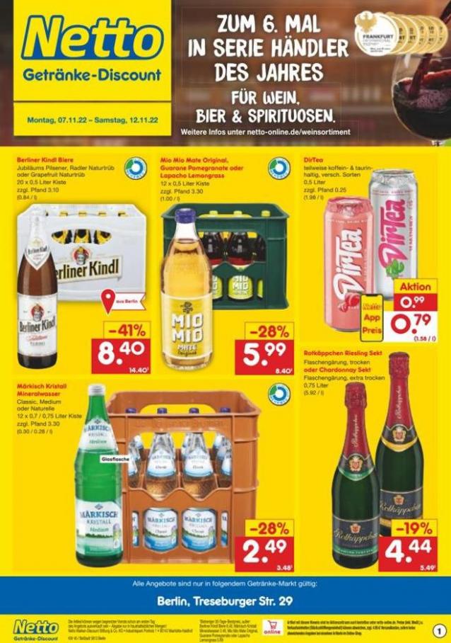 Getränkemarkt in deiner Nähe. Netto Marken-Discount (2022-11-12-2022-11-12)