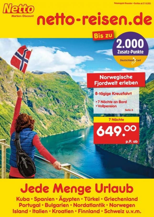 Reise-Angebote November. Netto Marken-Discount (2022-11-30-2022-11-30)