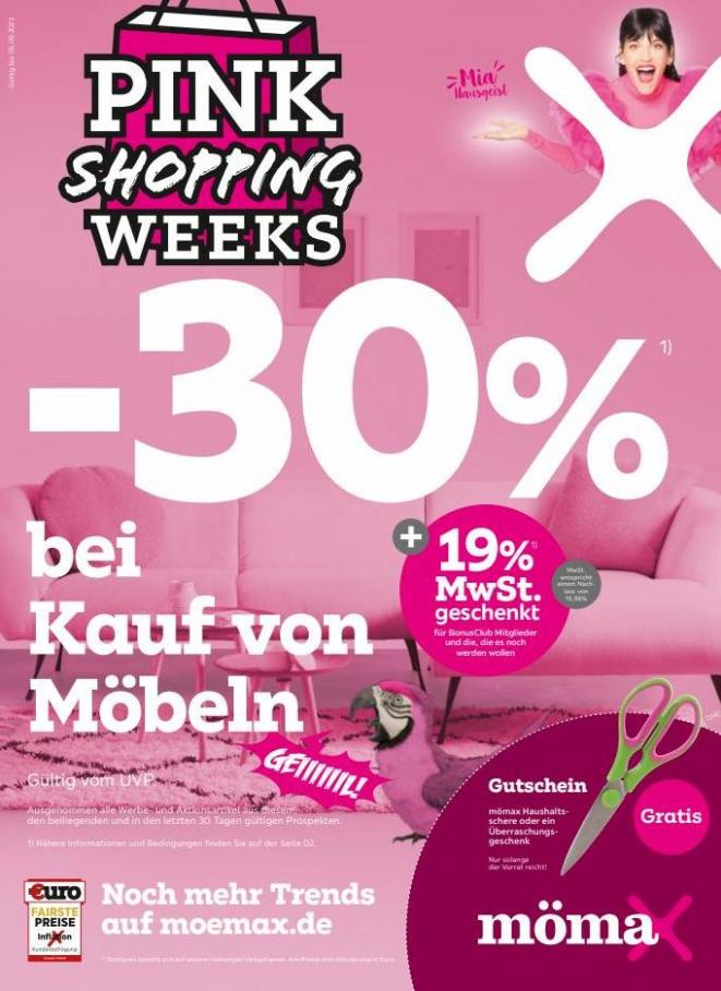 Pink Shopping Weeks. Mömax (2023-09-05-2023-09-05)