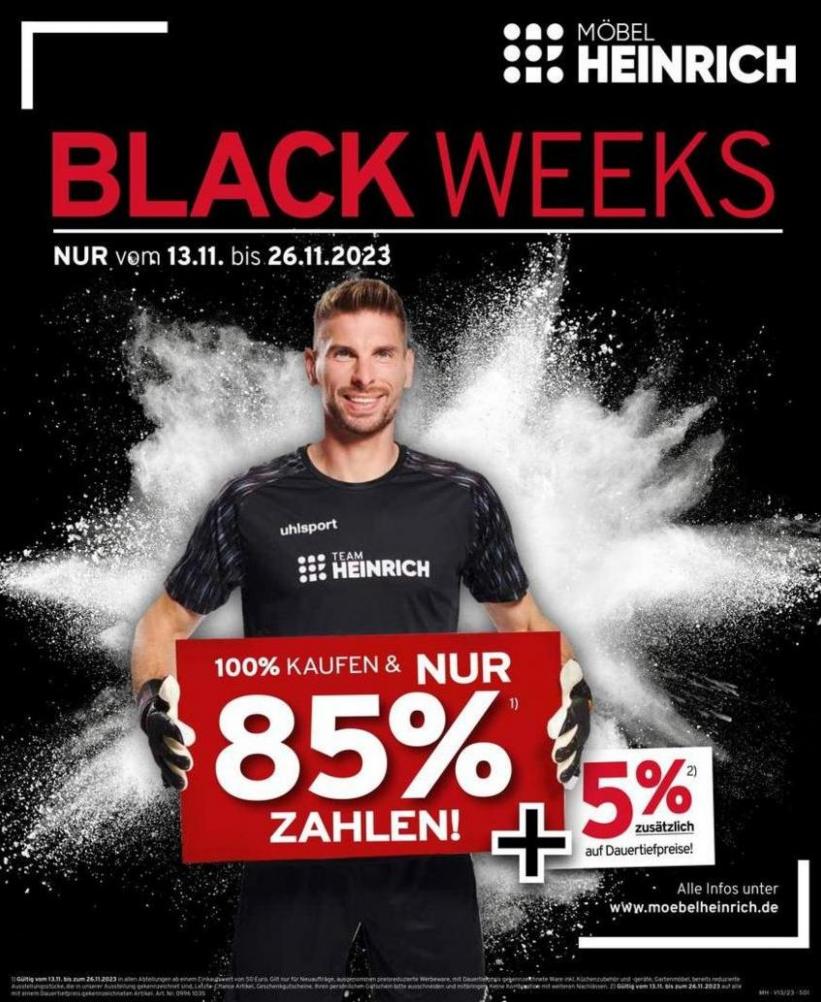 BLACK WEEKS Möbel Heinrich. Möbel Heinrich (2023-11-26-2023-11-26)