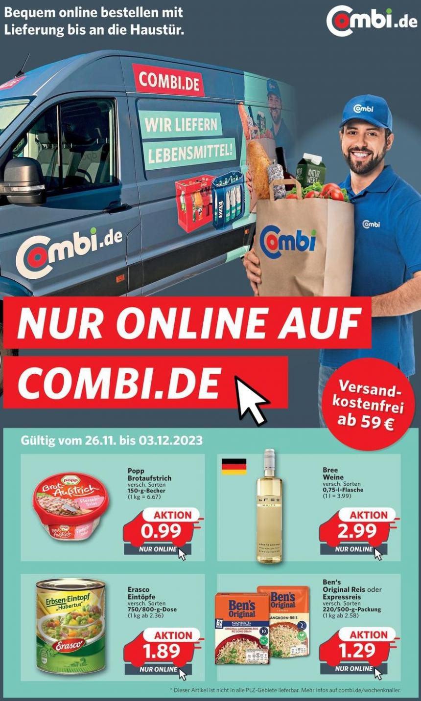 Nur online auf combi.de. Combi Markt (2023-12-03-2023-12-03)