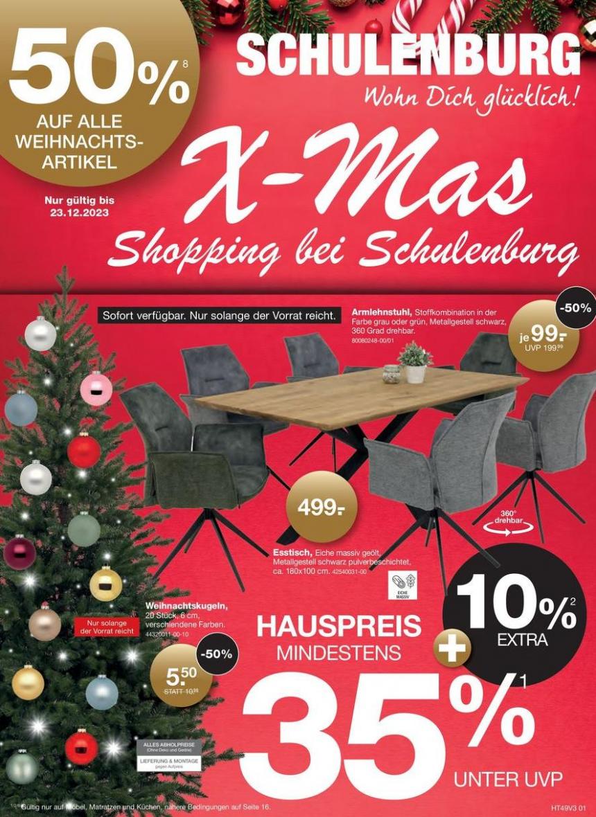 X-Mas Shopping bei Schulenburg. Möbel Schulenburg (2023-12-23-2023-12-23)