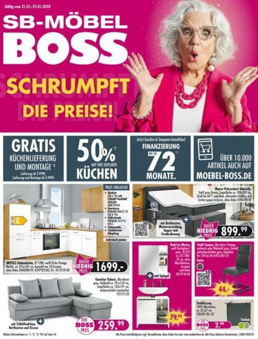 SB Möbel Boss flugblatt. SB Möbel Boss (2024-01-27-2024-01-27)