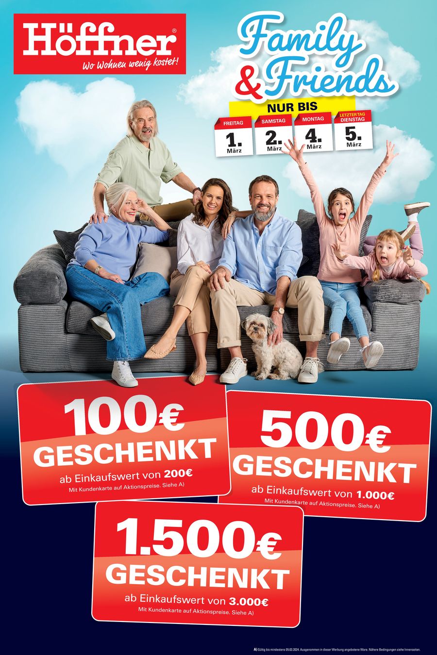 Family & Friends Angebote. Höffner (2024-03-05-2024-03-05)