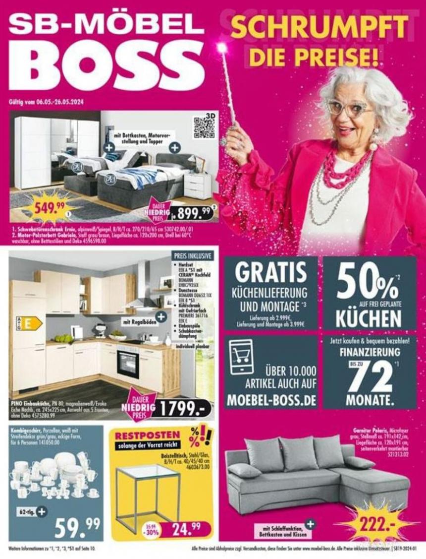 SB Möbel Boss flugblatt. SB Möbel Boss (2024-05-26-2024-05-26)