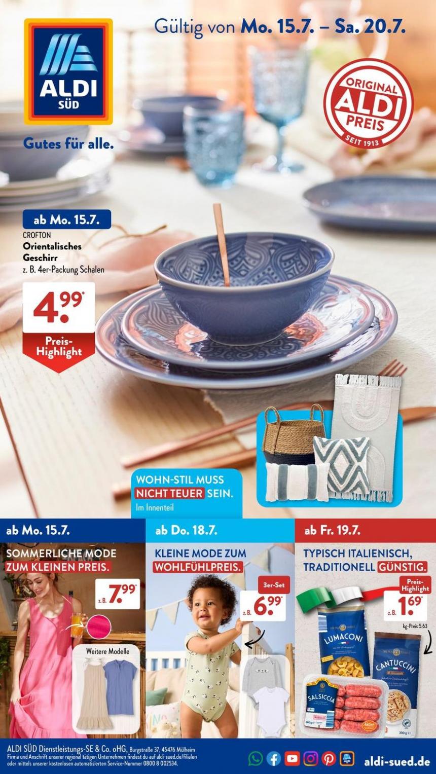 Aktuelle Deals und Angebote. Aldi Süd (2024-07-20-2024-07-20)