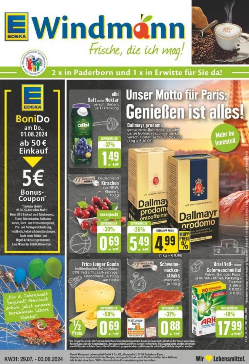 Aktuelle Schnäppchen und Angebote. EDEKA (2024-08-03-2024-08-03)