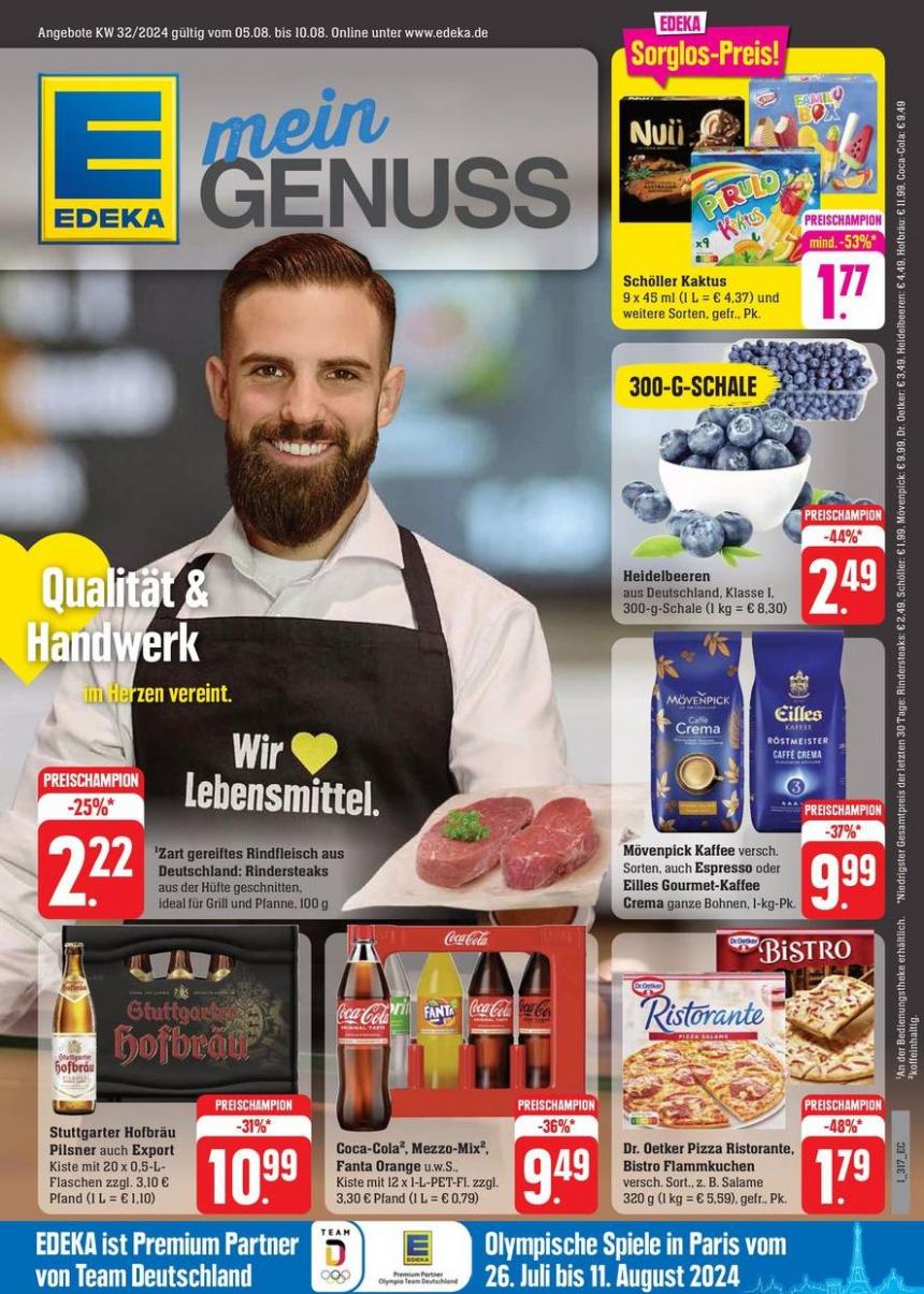 Jetzt sparen mit unseren Deals. EDEKA (2024-08-10-2024-08-10)