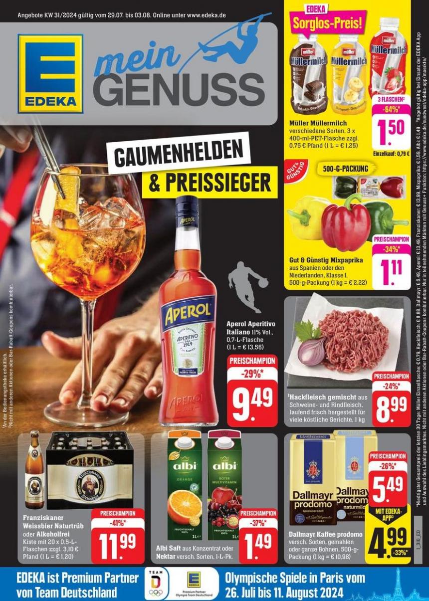 Angebote für Schnäppchenjäger. EDEKA (2024-08-03-2024-08-03)