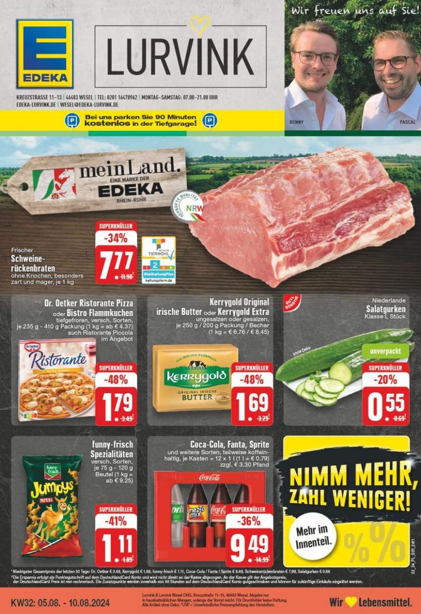 Aktuelle Schnäppchen und Angebote. EDEKA (2024-08-10-2024-08-10)