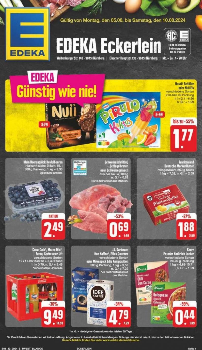 Aktuelle Schnäppchen und Angebote. EDEKA (2024-08-10-2024-08-10)