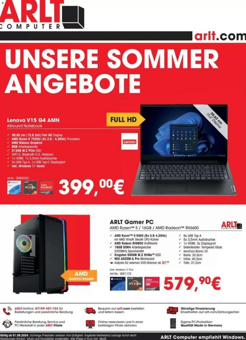 Unsere Sommer Angebote. Arlt (2024-08-31-2024-08-31)