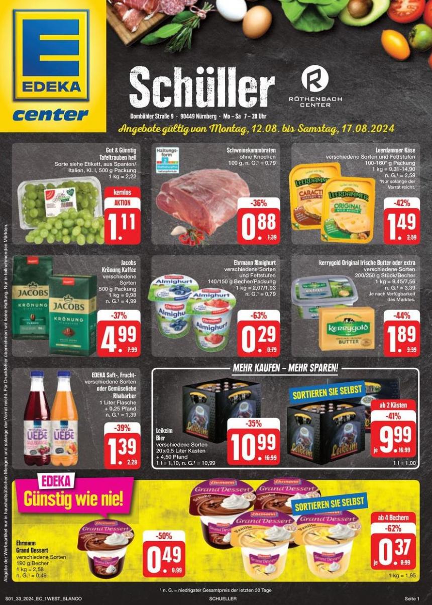 Angebote für Schnäppchenjäger. EDEKA (2024-08-17-2024-08-17)