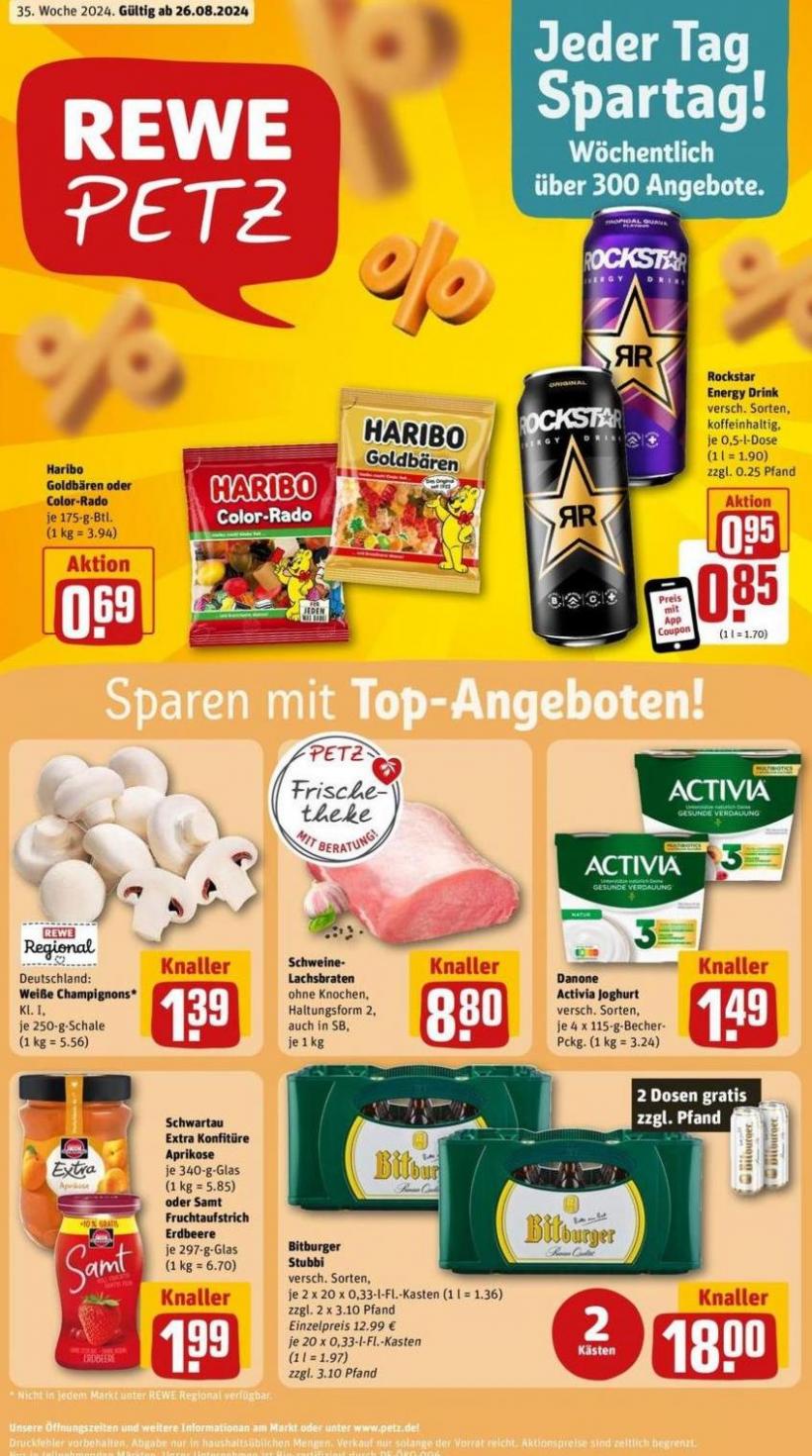 Aktuelle Deals und Angebote. REWE (2024-08-31-2024-08-31)