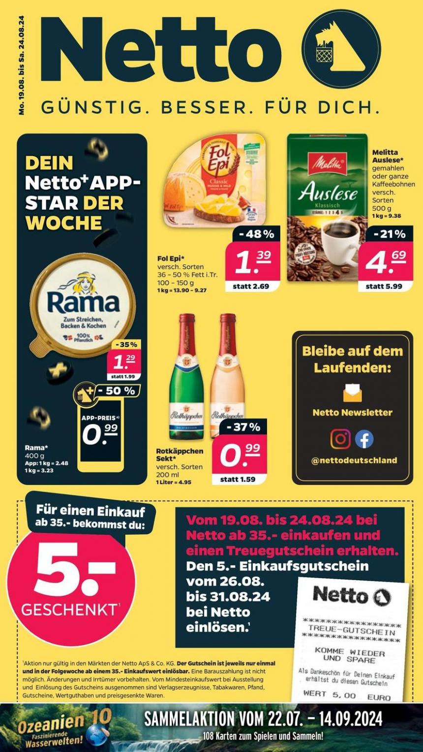 Top-Deals für alle Kunden. Netto (2024-08-24-2024-08-24)