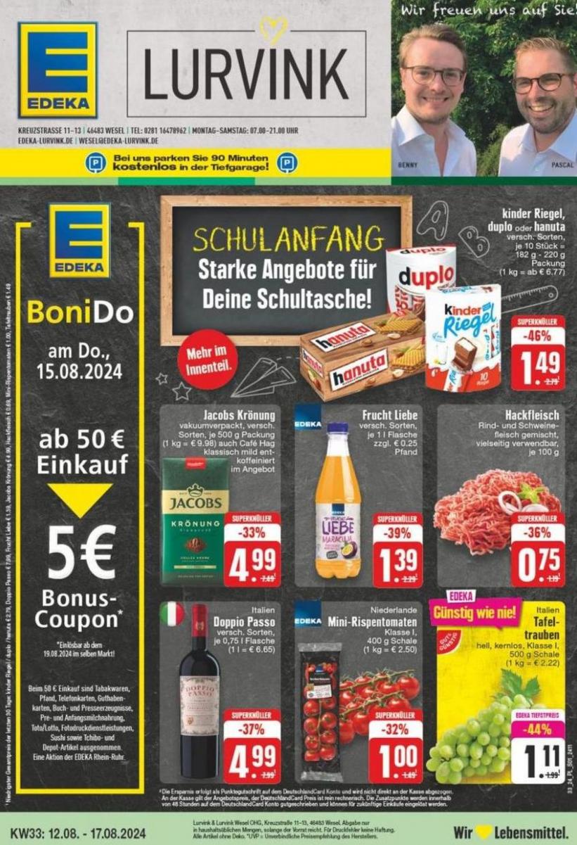 Exklusive Deals und Schnäppchen. EDEKA (2024-08-17-2024-08-17)