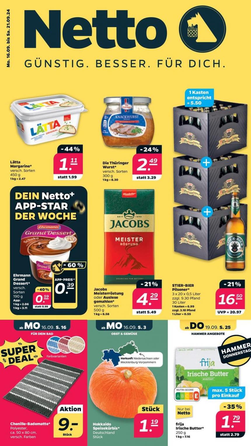 Tolle Rabatte auf ausgewählte Produkte. Netto (2024-09-21-2024-09-21)