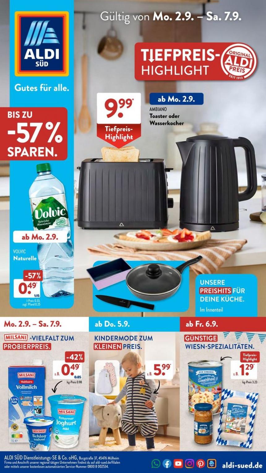 ALDI SÜD Prospekt: aktuelle Angebote. Aldi Süd (2024-09-07-2024-09-07)