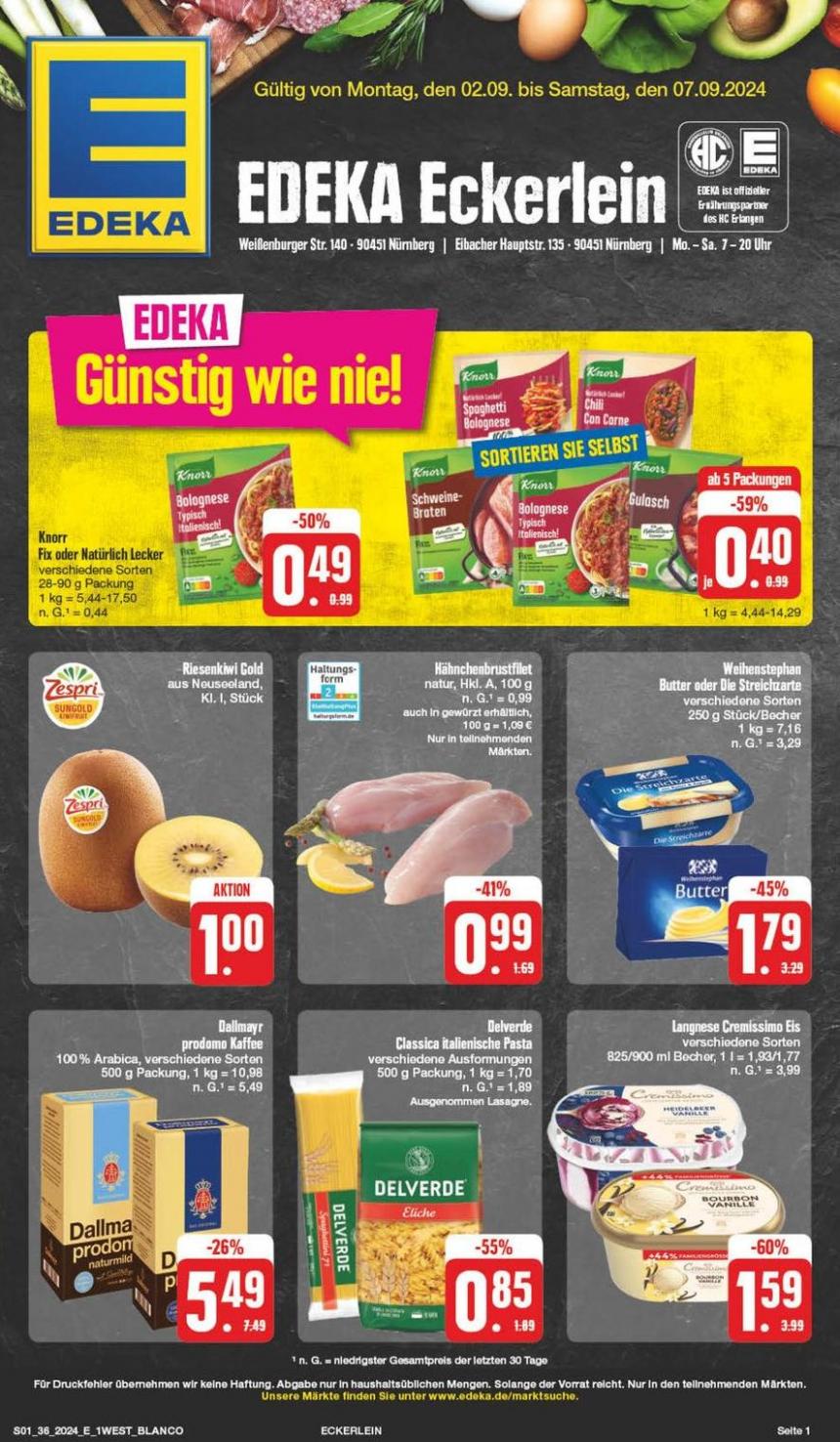 Exklusive Schnäppchen. EDEKA (2024-09-07-2024-09-07)