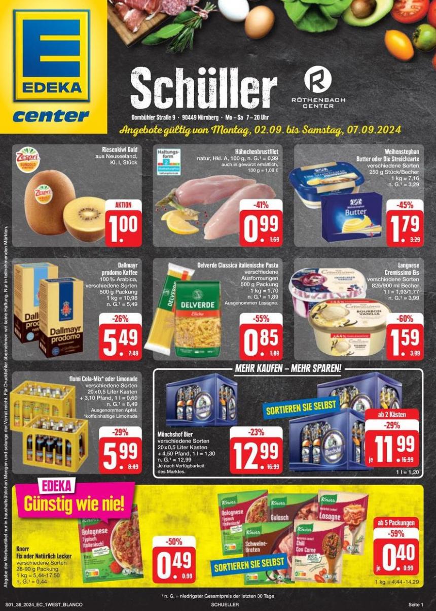 Jetzt sparen mit unseren Deals. EDEKA (2024-09-07-2024-09-07)